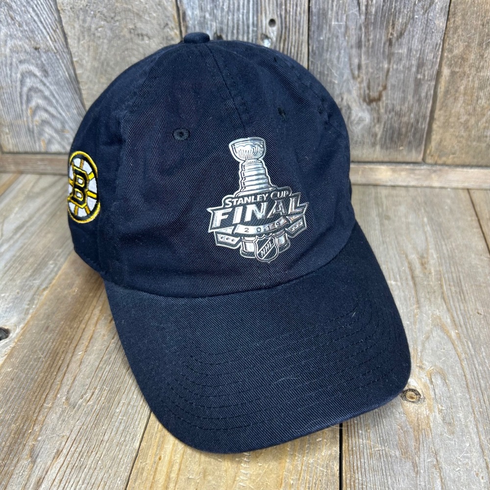 New Fanatics Boston Bruins 2019 Stanley Cup Final Hat Black Adjustable NHL
